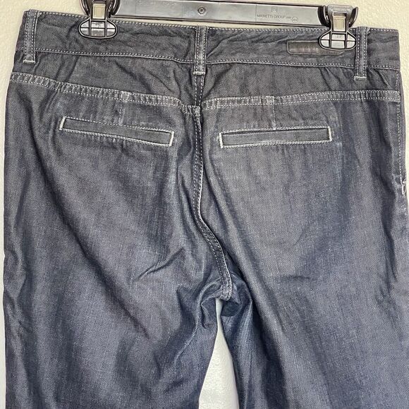 ELIE TAHARI Womens Jeans Sz 10 Dark Mid Rise Wash Pockets Rodeo Western Country - Picture 15 of 16